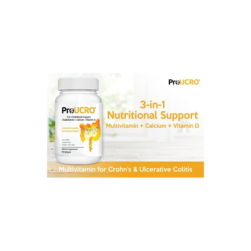 ProUCRO Gut Multivitamins: Nutritional Support for IBD Softgels 30-Day Supply