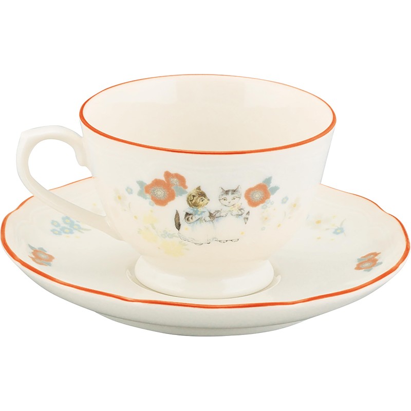 Yamaka Shoten Peter Rabbit Tea Cup & Saucer, 7.8 fl