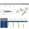 4.2mm x 32mm Button Head Security Screws Stainless Steel Sheet