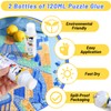 2 Pack 120ml Jigsaw Puzzle Glue with New Sponge Head,