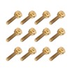 50Pcs Flat Knurled Thumb Screw Wring Round Head Pure Copper