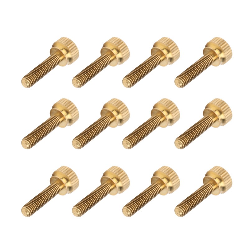 50Pcs Flat Knurled Thumb Screw Wring Round Head Pure Copper