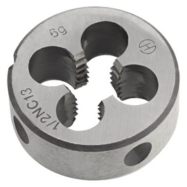 Aceteel 1/2"-13 UNC HSS Tap And Die Set, 1/2 x 13 UNC Machine Thread Tap And Round Thread Die Right Hand