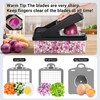SpaceHacks 12-in-1 Vegetable Chopper, Kitchen Gadgets with 7 Blades, Veggie,