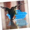 Hohopeti Parakeet Bathing Tub Durable Hanging Bird Bathtub Accessory for