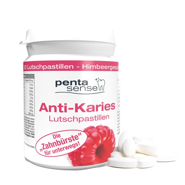 PentaSense® - Xylitol Anti Caries Lozenges with Raspberry Flavour Against