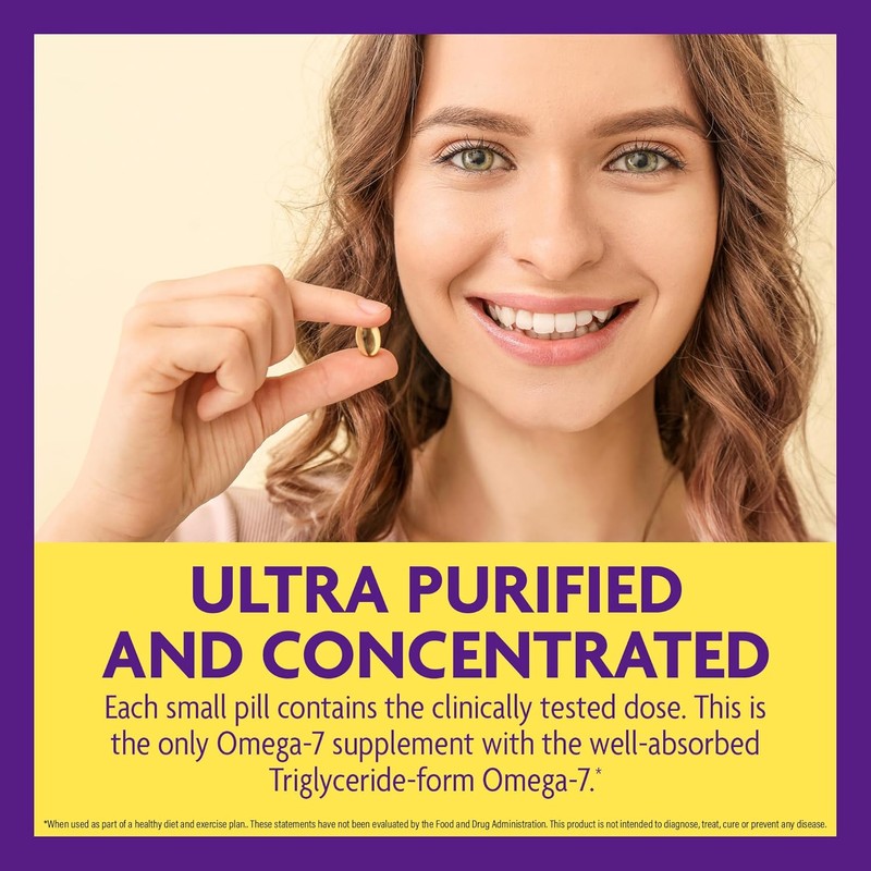 InnovixLabs Purified Omega 7 Supplement - 210 mg Omega-7 Palmitoleic