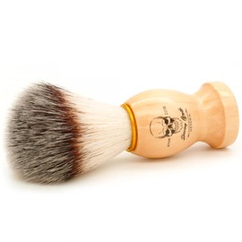 Menesia Shaving Brush for Men, Wood handle Shave Brush,Mens Shaving Cream & Soap Brush (skull)