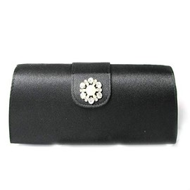 EleganceWithFlair Rhinestone and Faux Pearl Wedding Bag Clutch Formal Wear