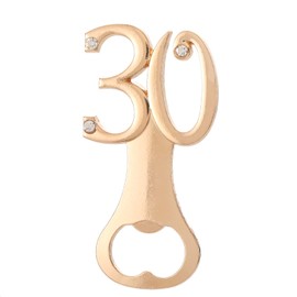 24 Pcs Gold 30 Birthday Party Favors Bottle Opener, 30th Birthday Wedding Anniversary Favor Gift Keepsake Souvenir,Birthday Party Decorations Beer Bottle Openers for Party Gift Supplies (Gold, 24)