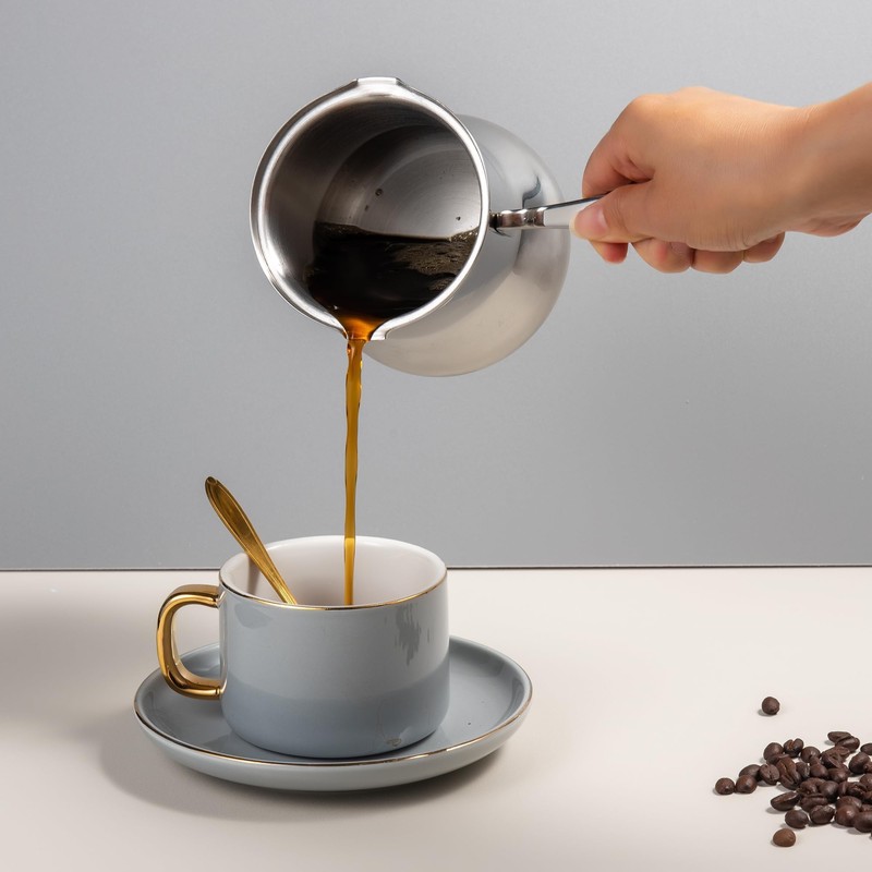 IMEEA Turkish Coffee Pot Arabic Coffee Pot Cezve Turkish Coffee