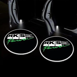 KLIFE LIMITED 2Pcs LED Car Door Welcome Light HD Projector Lamp Accessories For Honda Civic Fit Accord City Vezel CR-V S660 Odyssey HR-V:_HKS