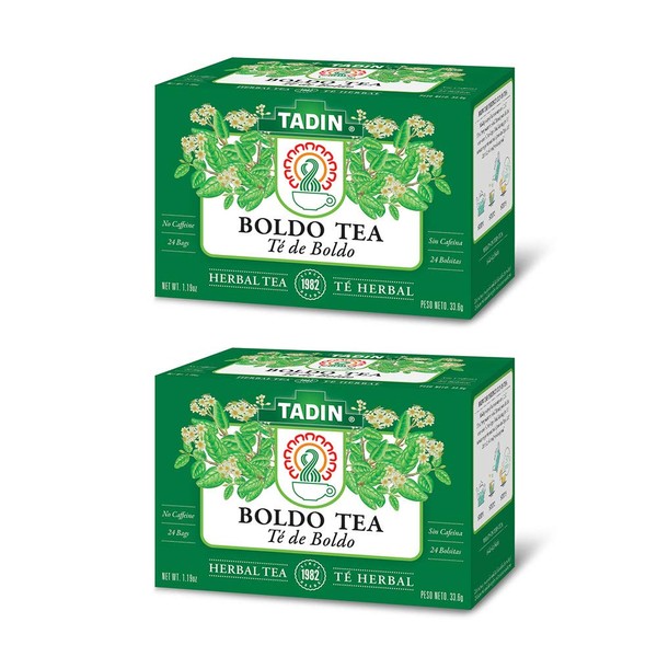Tadin Tadin Boldo Herbal Tea (24 Teabags) (Pack of 2)