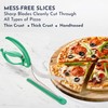 Loftern Green Pizza Scissors - Non-Stick Pizza Scissors with Firm