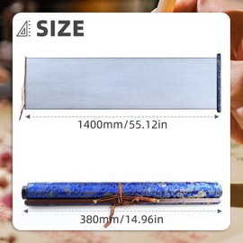 Flylin Calligraphy Cloth, Reusable Chinese Calligraphy Practicing Tool Magic Water Painting Paper Ten Thousand Times, Water Writing Cloth Scroll for Student Teaching Home School Stationery (Blue)