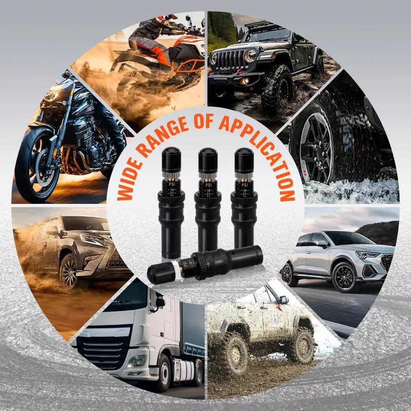 HORUSDY Automatic Tire Deflator Kit 10-30 PSI, Offroad Tyre Pressure