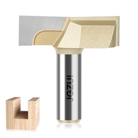 1/2inch Shank Router Bits, 2" Diameter, Carbide Tipped Cleaning Bottom Bit for Surface Planning, Industrial Grade Cutting Tools for Woodworking (1/2inch Shank, 2" Diameter)