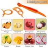 ZEACCT 10 Pieces Orange Peeler Set, Round Orange Peeler, Plastic