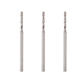 PROXXON No. 28866 Small Drills 3 Drills [Drill Diameter 0.06 inch (1.6 mm), Shaft Diameter 0.09 inch (2.35 mm)