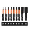 Saipor 9Pcs Hex Head Allen Wrench Drill Bit Set with