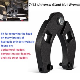 CASTNOO Adjustable Gland Nut Wrench 7463 Suitable for Hydraulic Cylinders Nuts 1" to 3.75" on Most Farm and Construction Equipment