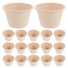 50pcs Brown Paper Ice Cream Cups: Disposable Dessert Bowls Snack