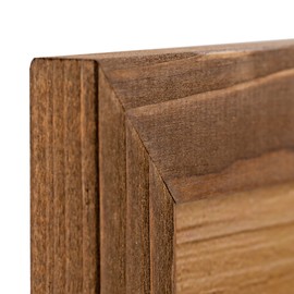 Rustic Wooden Picture Frame 11x14 Inch - Natural Solid Eco Barn Wood for Wall Mounting Photo Frame - Honey Brown