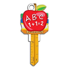 Lucky Line Key Shapes, TEACHER, House Key Blank, KW1/11, 1 Key (B131K)
