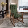FlyGulls Rocking Chair Cushions Indoor Velvet Chair Pads High Back