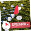 CORHAD 1 Set Golf Flagpole Training Flag for Golfing Small