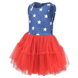 Unique Baby Vestido patriótico tutú para niñas del 4 de julio, EE.UU, 2 Años