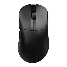 AJ179 V2 Triple Mode (2.4G/Wired/Bluetooth 5.2) Gaming Mouse, 12000 DPI, 56g Ultra-Light, Programmable 6 Buttons, 1000Hz Polling Rate, Ergonomic Right-Hand Design for Computer Laptop PC, Black