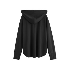 Monilo Smart Rash Guard, Women's 98% UV Protection, UPF 50, Easy to Use on the Street or in Fitness Use, UV Protection Wear, Cooling Sensation, Body Cover, Black