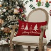 RLCMO Christmas Trees Throw Pillow Cover Merry Christmas 12 x