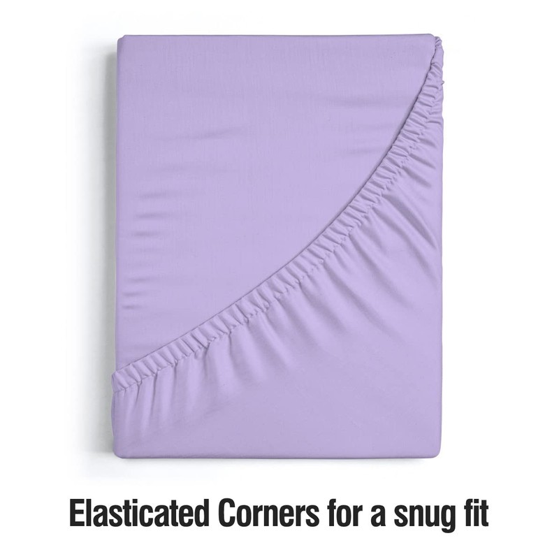 MistyMorning Extra Deep Fitted Sheet 16''/40cm, Egyptian Cotton bed sheets