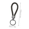 MytaYt Pack of 2 Car Keyrings Made of Braided Leather