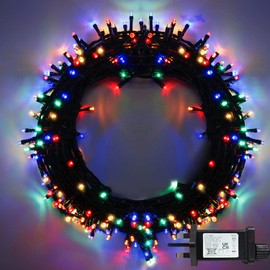 String Lights Colorful - 15m/49ft 120 LEDs Memory Function 8 Modes Waterproof End to End Extendable Outdoor & Indoor Decorations Fairy Christmas Light for Xmas Tree Home Party Garden - Mutli-Color