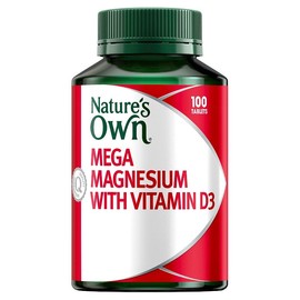 Nature's Own Mega Magnesium with Vitamin D3 Tab X 100