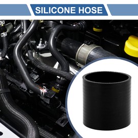 X AUTOHAUX Straight Coupler Silicone Hose 68mm/2.68" ID 2.99" Length 0 Degree Universal Car Silicone Hose Coolant Hose 3-Ply 4mm Thickness Air Intake/Turbo/Intercooler Piping Tube Black 1 Pcs