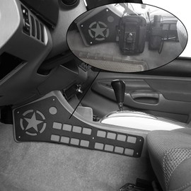 Hooke Road Tacoma Interior Storage Molle Panel Center Console Organizer Compatible with Toyota Tacoma 05-15 2nd Gen Pickup Truck Accessories