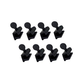 QCAA Sliding Window Security Lock, Aluminum, Black Coated, 8 Pack, Made in Taiwan