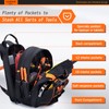 KSIBNW Tool Backpack Heavy Duty for Men, 45-Pockets Organizer Bags