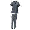 Baoblaze Women Uniform Scrubs Set Top and Pants Durable V