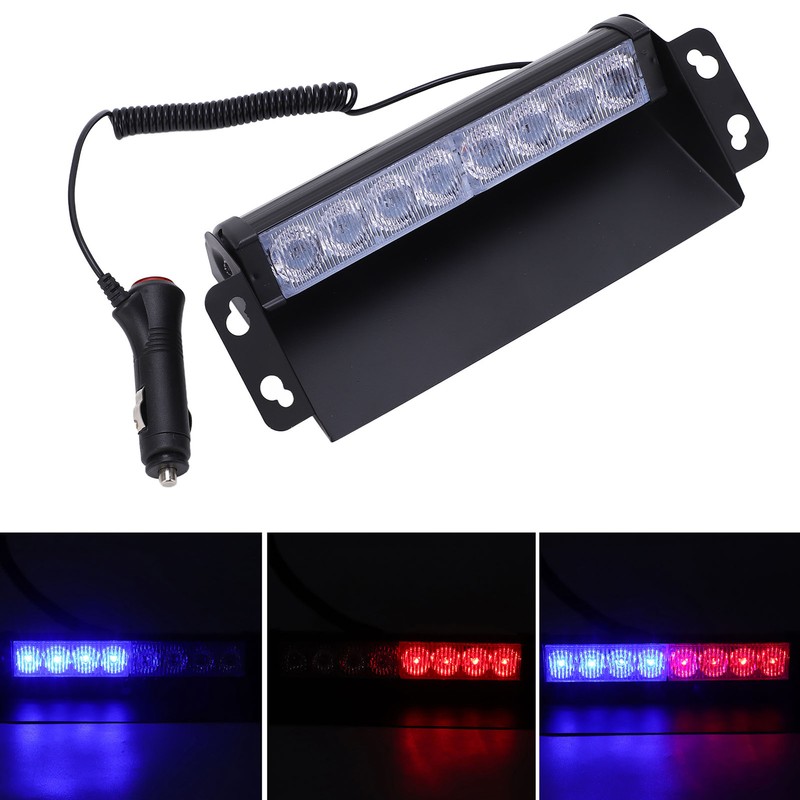 LED Car Strobe Light Flashing Warning Lamp Red Blue Color