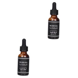 Beavorty 2pcs 1 Beard Treatment Oil Men's Beard Care Set Conditioner Grooming Oil Natural Moisturizing