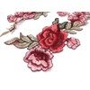 Honbay 2 pares de parches bordados de flores de rosas