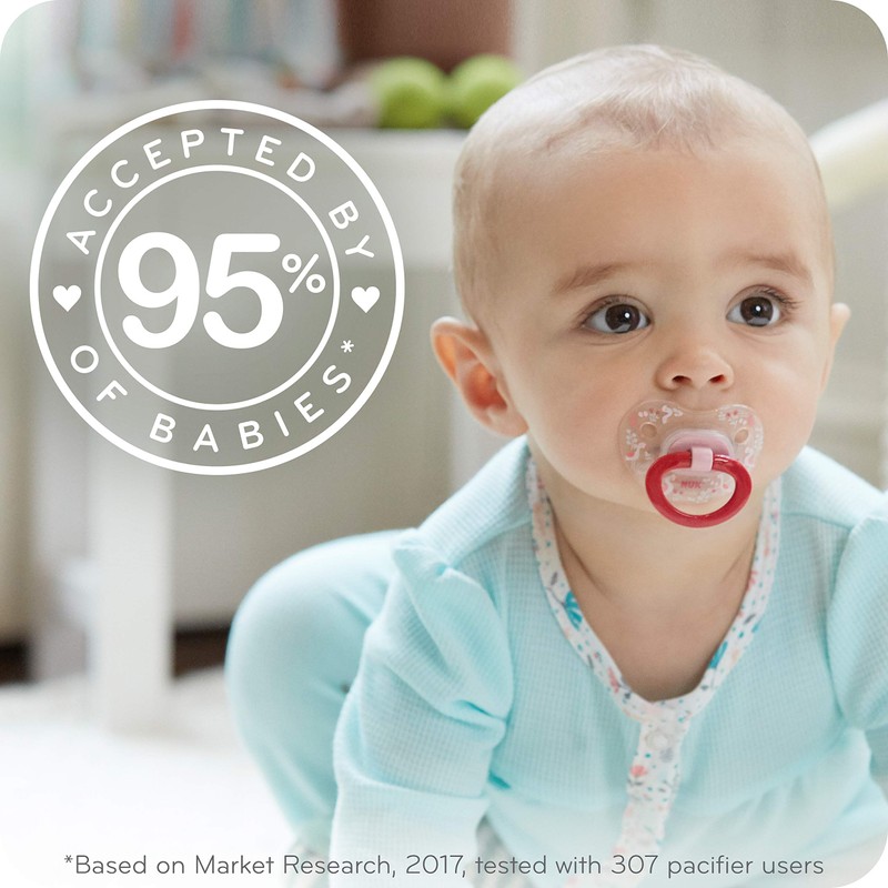 NUK Orthodontic Pacifier Value Pack, Boy, 0-6 Months (Pack of