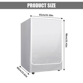 Emperoch Washing Machine Cover, 65 x 60 x 90 cm Front Load Washer and Dryer Cover, Waterproof Dustproof Sunproof Protection Cover Protective for Most Washer Dryer