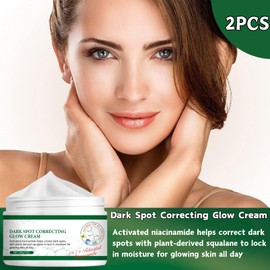 2PCS Dark Spot Correcting Glow Cream, Dark Spot Remover for Face, Hyperpigmentation Treatment with Niacinamide, Spot Cream, Age Spot Corrector & Face Moisturiser, Even Skin Tone, 30g×2
