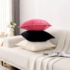 HAUSSY Hot Pink Throw Pillow Covers 20x20 Inch Set of